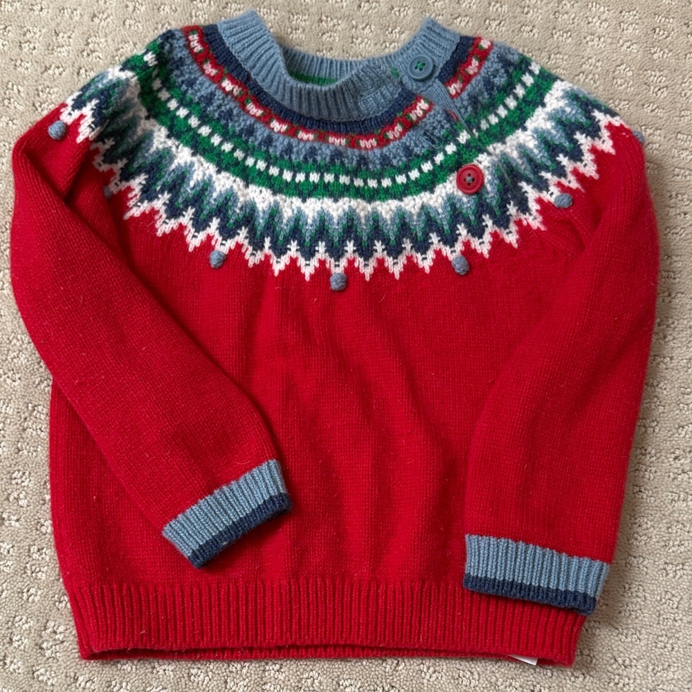 Baby Boden Multicolor Knit Sweater
